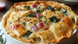 Imagem da notícia Torta Cremosa de Legumes com Massa Fillo: Uma Receita Aconchegante e Saborosa